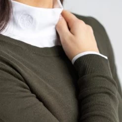 TKEQ Essential Crewneck Sweater -Equestrian Clothing Shop TKEQ essential green2