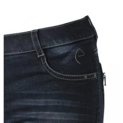 Equi-Theme Texas Silicone Full Seat Denim Breeches -Equestrian Clothing Shop Texas 3