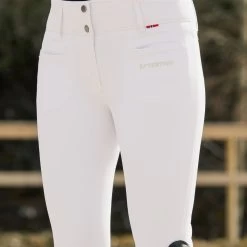 B Vertigo Tiffany High Waisted Silicone Full Seat Breeches White 9 B Vertigo Tiffany High Waisted Silicone Full Seat Breeches White -Equestrian Clothing Shop Tiffany white