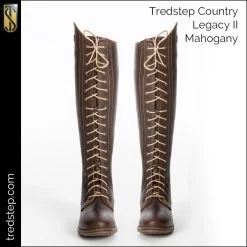 Tredstep Legacy 2 Lace Tall Boots -Equestrian Clothing Shop Tredstep Legacy2 Mahogany front L2FL M