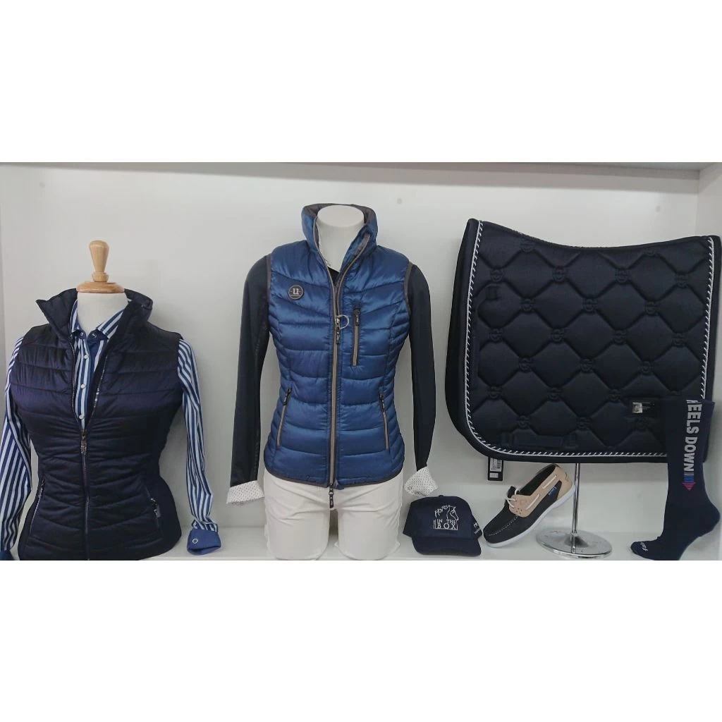 Uhip Padded Ladies Vest Stellar Blue Sheen 2 Uhip Padded Ladies Vest Stellar Blue Sheen - Image 2