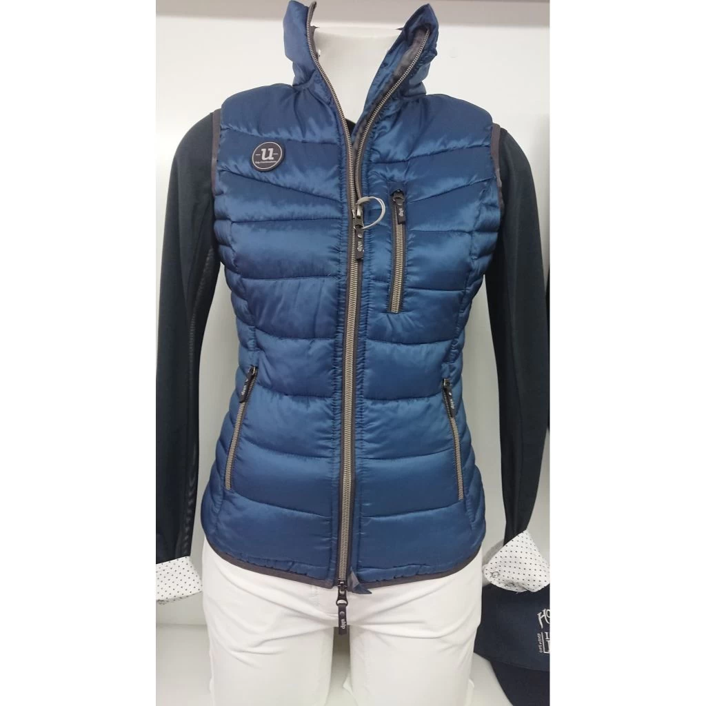 Uhip Padded Ladies Vest Stellar Blue Sheen 1 Uhip Padded Ladies Vest Stellar Blue Sheen