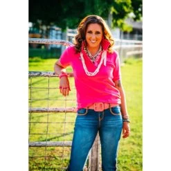 Hitchley And Harrow Loose Fit Polo Shirt HOT PINK