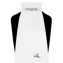FairPlay Andrea Chic Pre Tied Stock With Crystals -Equestrian Clothing Shop andrea white black