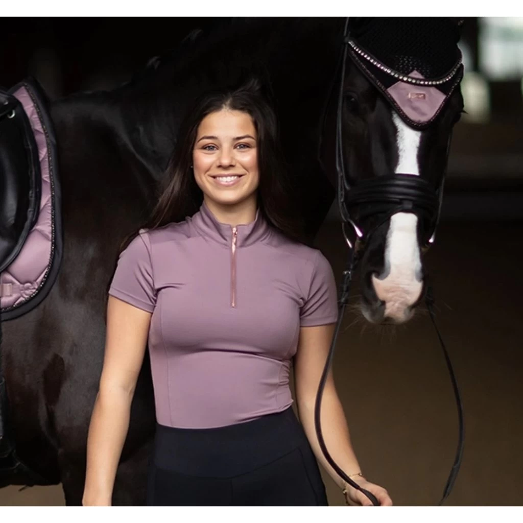 Equestrian Stockholm Illusion Short Sleeved Top Anemone 1 Equestrian Stockholm Illusion Short Sleeved Top Anemone