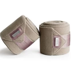Equestrian Stockholm Fleece Bandages Set Of 4 Desert Rose