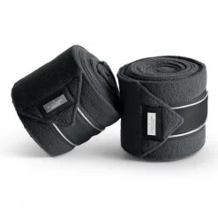 Equestrian Stockholm Fleece Bandages Silver Cloud
