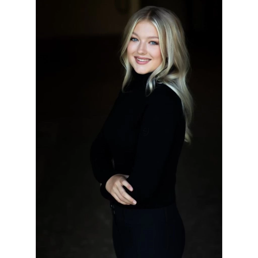 Equestrian Stockholm Black Polo Neck Jumper 5 Equestrian Stockholm Black Polo Neck Jumper - Image 5