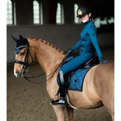 Equestrian Stockholm Ear Bonnet Blue Meadow -Equestrian Clothing Shop blue meadow glimmer dr3 ed52f031 7ec6 4572 8287 cd6426d7f171