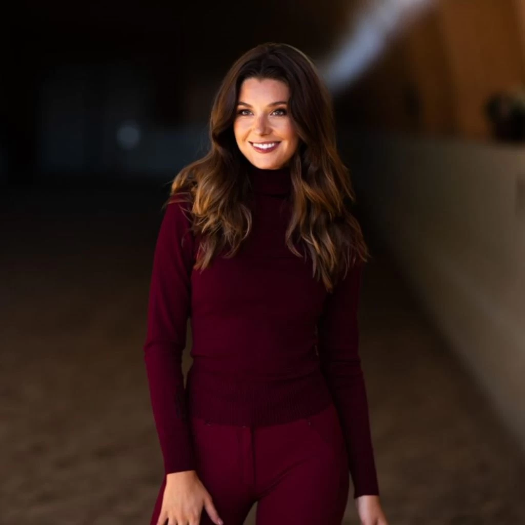 Equestrian Stockholm Knitted Polo Neck Jumper Bordeaux 2 Equestrian Stockholm Knitted Polo Neck Jumper Bordeaux - Image 2