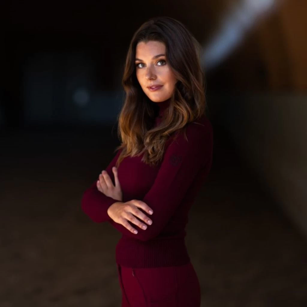 Equestrian Stockholm Knitted Polo Neck Jumper Bordeaux 3 Equestrian Stockholm Knitted Polo Neck Jumper Bordeaux - Image 3