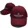 EQuestrian Stockholm Cotton Cap Bordeaux Silver