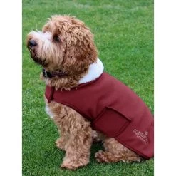 Equestrian Stockholm Fleece Dog Rug BORDEAUX