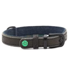 Dog With A Mission Boy Leather Collar With Denim Lining 11 Dog With A Mission Boy Leather Collar With Denim Lining -Equestrian Clothing Shop boy 2 cm collar xxxs 7413 en G