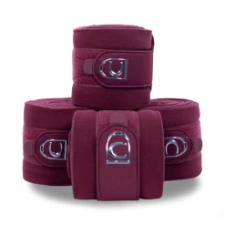 Cavallo Hiva Fleece Bandages Set Of 4 -Equestrian Clothing Shop cavallo hiva bandages ruby