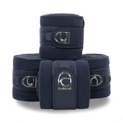 Cavallo Hiva Fleece Bandages Set Of 4 -Equestrian Clothing Shop cavallo hiva navy