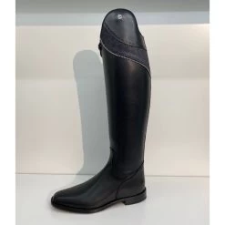 Cavallo Insignis Tall Boots With Wave Brogue And Lizard Top