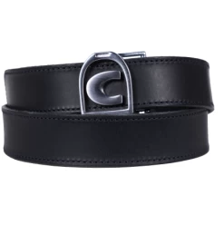 Cavallo Tola Leather Belt With Stirrup Logo Buckle -Equestrian Clothing Shop cavallo tola belt