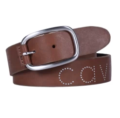 Cavallo Tracy Italian Leather Belt With Nailhead Detail