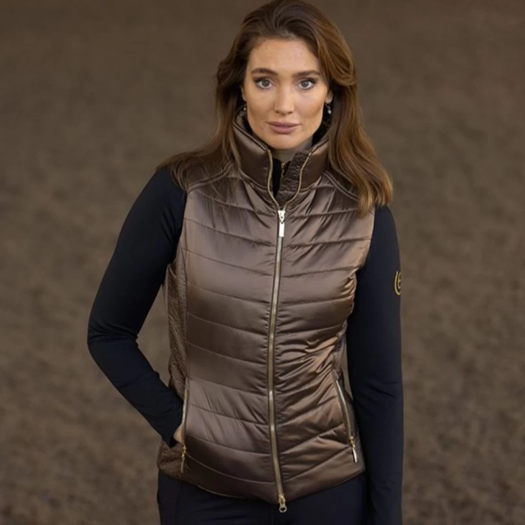 Equestrian Stockholm Equestrian Padded Vest Champagne 2 Equestrian Stockholm Equestrian Padded Vest Champagne - Image 2
