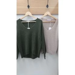 ESA Chloe Italian Knit Oversized Jumper -Equestrian Clothing Shop chloekhakianfbeige