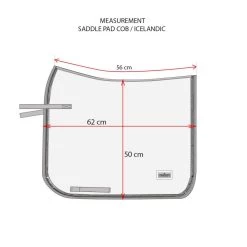 Equestrian Stockholm Dressage Saddle Pad Midnight Blue COB 7 Equestrian Stockholm Dressage Saddle Pad Midnight Blue COB -Equestrian Clothing Shop cob size chart