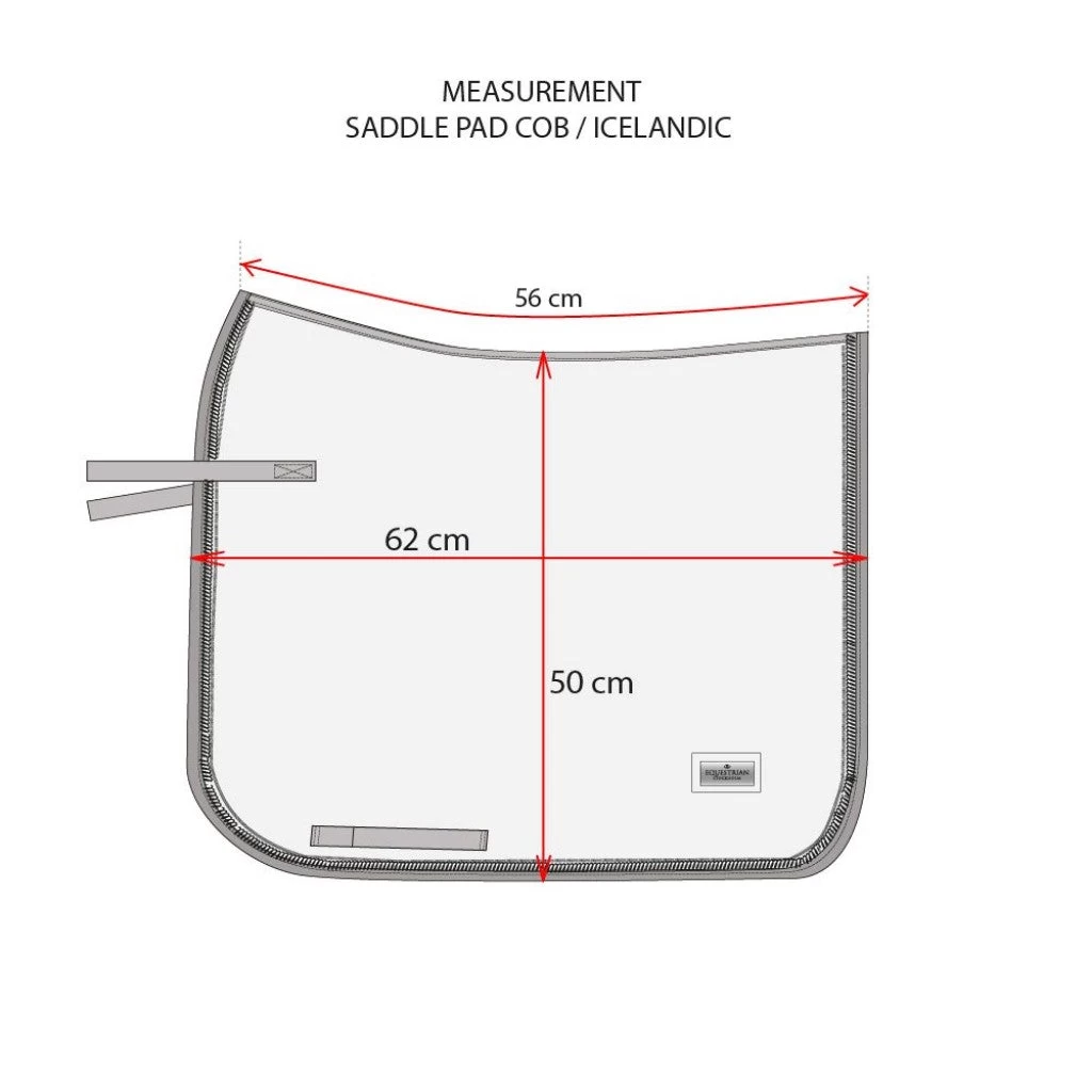 Equestrian Stockholm Dressage Saddle Pad White Perfection Gold Binding COB 3 Equestrian Stockholm Dressage Saddle Pad White Perfection Gold Binding COB - Image 3