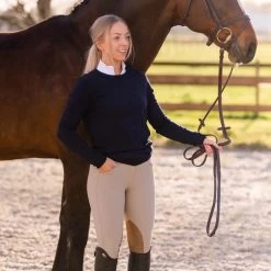 TKEQ Essential Crewneck Sweater -Equestrian Clothing Shop crewneckessentialclassicnavy1
