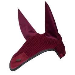 Equestrian Stockholm Ear Bonnet Dark Bordeaux PONY