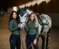 Equestrian Stockholm Long Sleeved Vision Top DEEP OLIVINE 5 Equestrian Stockholm Long Sleeved Vision Top DEEP OLIVINE -Equestrian Clothing Shop deep olivine vision esstockholm