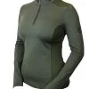 Equestrian Stockholm Long Sleeved Vision Top DEEP OLIVINE