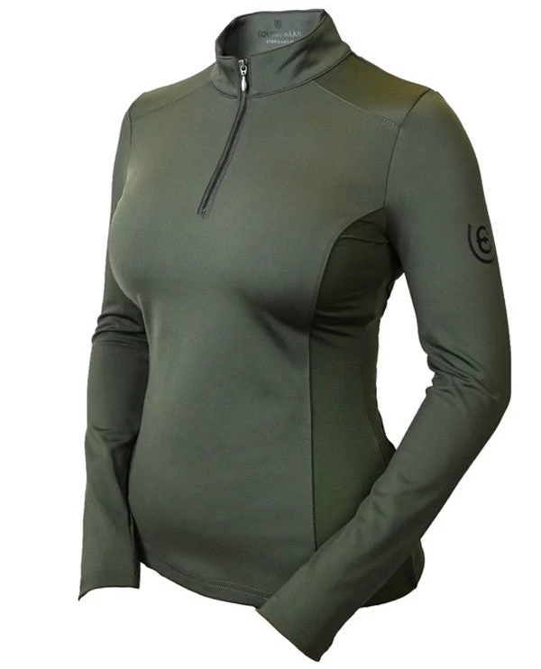 Equestrian Stockholm Long Sleeved Vision Top DEEP OLIVINE 1 Equestrian Stockholm Long Sleeved Vision Top DEEP OLIVINE