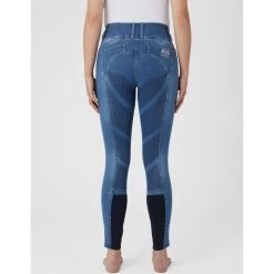 B Vertigo Dianne Ladies Silicone Full Seat Denim Breeches -Equestrian Clothing Shop dianne denim breech light3
