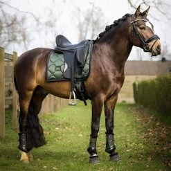 Equestrian Stockholm Fleece Bandages Set Of 4 DEEP OLIVINE -Equestrian Clothing Shop elise deep olivine cob saddle pad equestrian stockholm hoverSQ 2a63338a e045 471e b488 40af15c66356