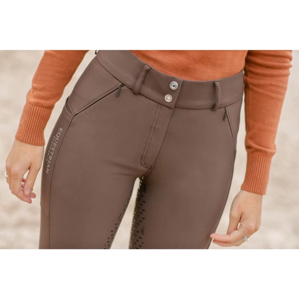 Equestrian Stockholm Dressage Elite Breeches Mid Brown 5 Equestrian Stockholm Dressage Elite Breeches Mid Brown - Image 5