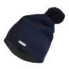 Equestrian Stockholm Beanie With Pom Pom Navy Silver
