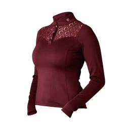 Equestrian Stockholm Champion Training Long Sleeve Top BORDEAUX