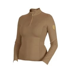 Equestrian Stockholm Vision Long Sleeve Top CHAMPAGNE