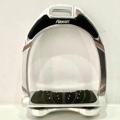 Flex-On Aluminium Inclined Ultra Grip Stirrups SILVER/SILVER/BLACK -Equestrian Clothing Shop flex on alu silver black.jpg2 877b0595 ccb9 473c a1da 85f07b847d79