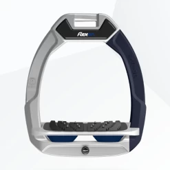 Flex On SAFE ON Stirrups Inclined Ultra Grip GREY/GREY/NAVY With NAVY ARM