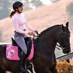 Epona Elite Ella Ladies Long Sleeve Baselayer SOFT PINK -Equestrian Clothing Shop h4