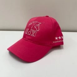 Horse In The Box Cap -Equestrian Clothing Shop hitb cap pink