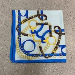 Hitchley And Harrow Equestrian Print Silk Scarf