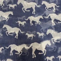 Horse Print Scarf -Equestrian Clothing Shop horses scarves navy white colour bb892b84 ca93 4014 baa6 0cd2a9f93838