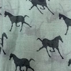 Fashion Scarf Horses -Equestrian Clothing Shop horses scarves teal colour