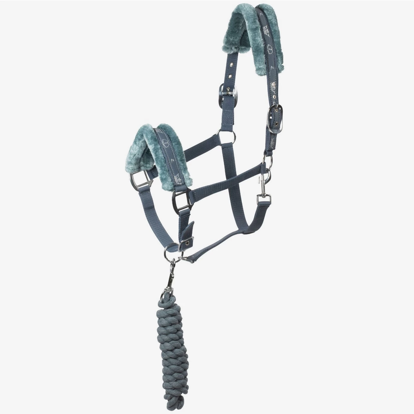 Horze Brighton Halter And Lead Set With Fur 2 Horze Brighton Halter And Lead Set With Fur - Image 2