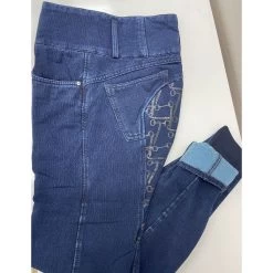 Horze Kacy Ladies Winter Full Seat Stretch Denim Breeches 13 Horze Kacy Ladies Winter Full Seat Stretch Denim Breeches -Equestrian Clothing Shop horzewinterdenim