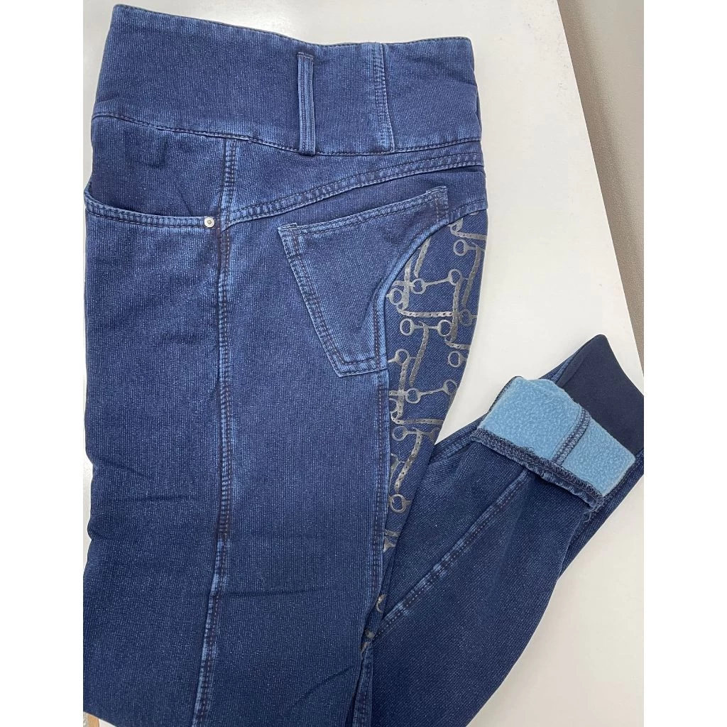 Horze Kacy Ladies Winter Full Seat Stretch Denim Breeches 5 Horze Kacy Ladies Winter Full Seat Stretch Denim Breeches - Image 5