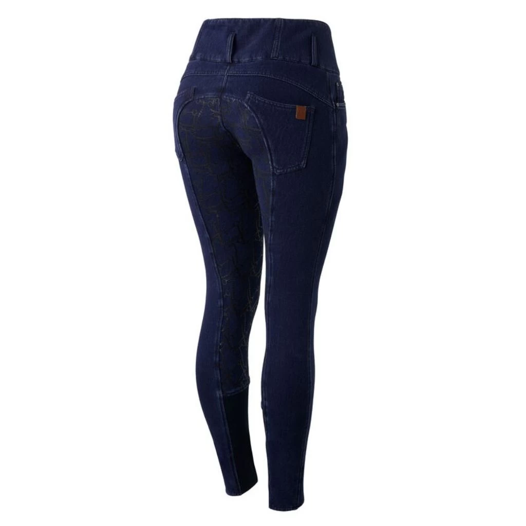 Horze Kacy Ladies Winter Full Seat Stretch Denim Breeches 9 Horze Kacy Ladies Winter Full Seat Stretch Denim Breeches - Image 9