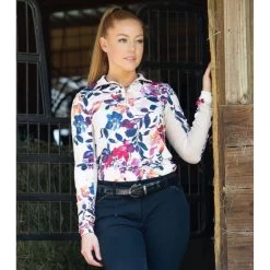 Kastel Denmark Long Sleeve Watercolour Floral Sunshirt 9 Kastel Denmark Long Sleeve Watercolour Floral Sunshirt -Equestrian Clothing Shop kastel watercolour shirt6